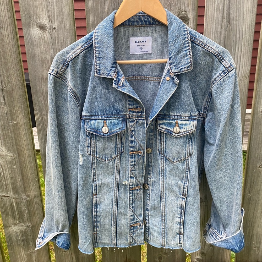 Old navy boyfriend jean jacket
